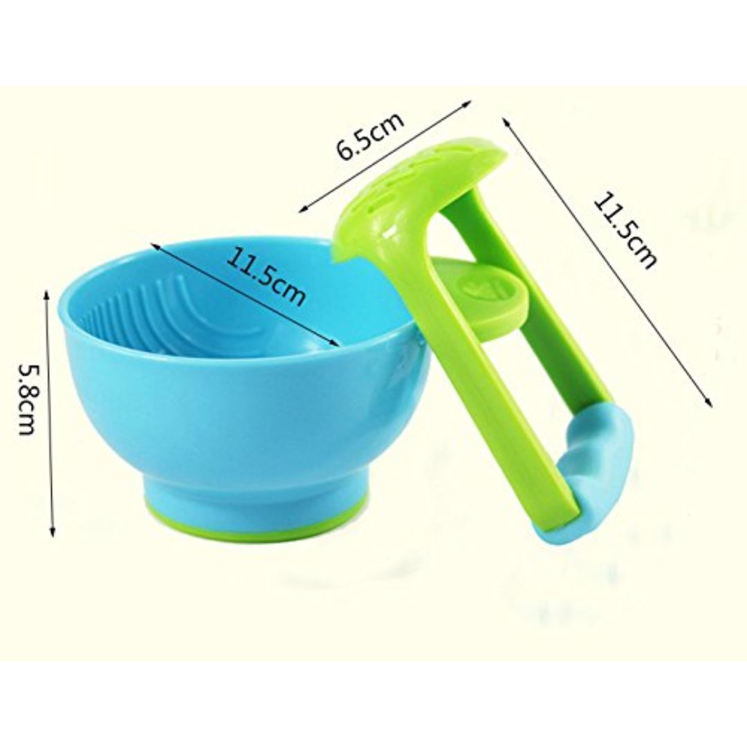 Baby Schleifschale mit Mahlhilfe – Rutschfeste Schale für Babynahrung