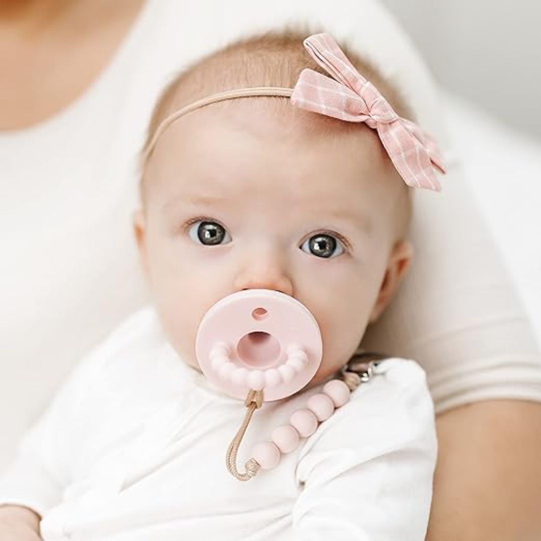 Silikon Schnuller für Babys – BPA-frei, Weiches Beißspielzeug mit Griff