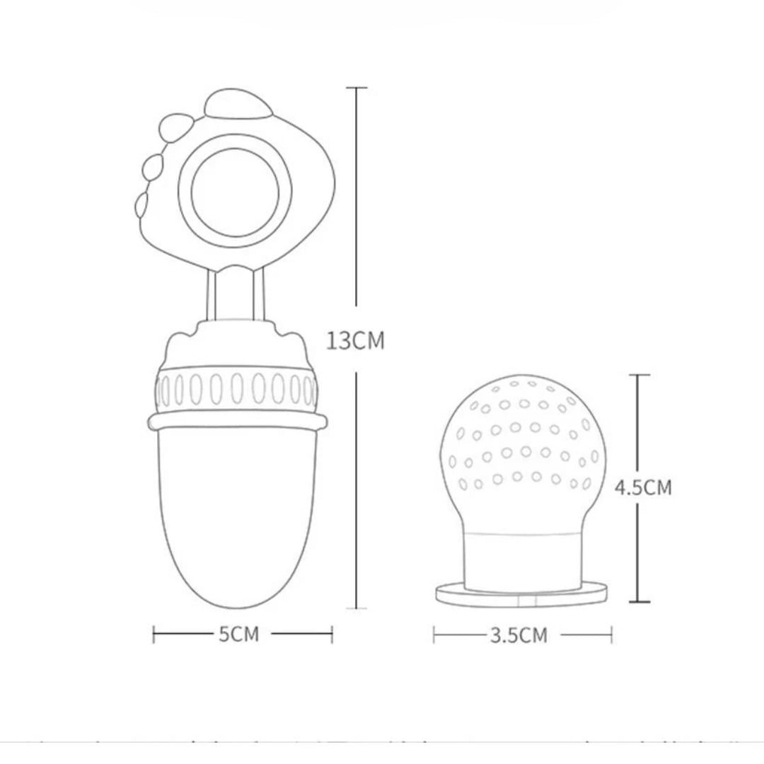 Baby-Schnuller mit Beißring – Ergonomisches Design für Einfaches Greifen