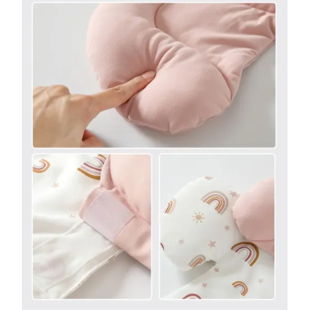 Baby Sitzverkleinerer mit Kopfstütze – Weiches Kissen für Babyschale & Kinderwagen