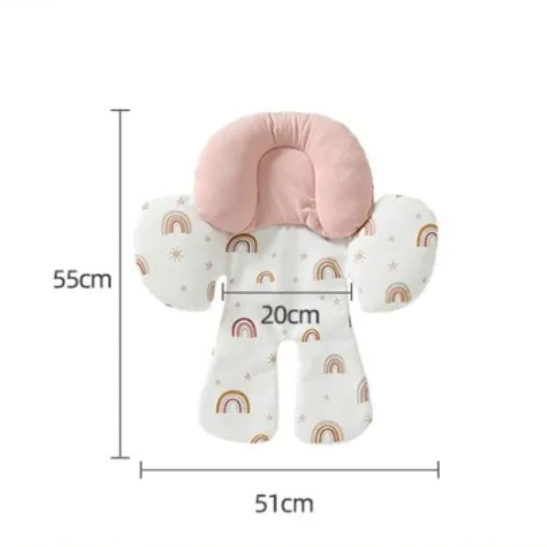 Baby Sitzverkleinerer mit Kopfstütze – Weiches Kissen für Babyschale & Kinderwagen