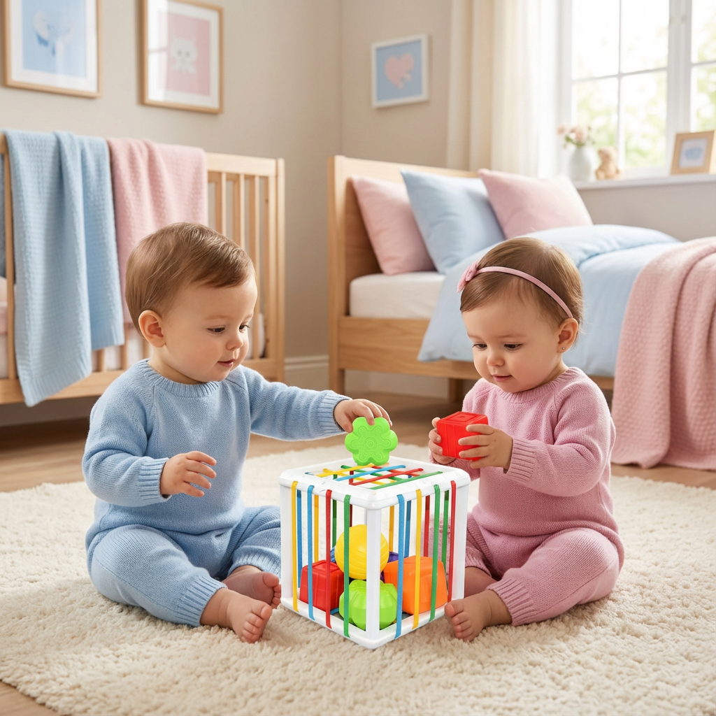 Montessori Formenbox – Sortier- & Motorikspiel