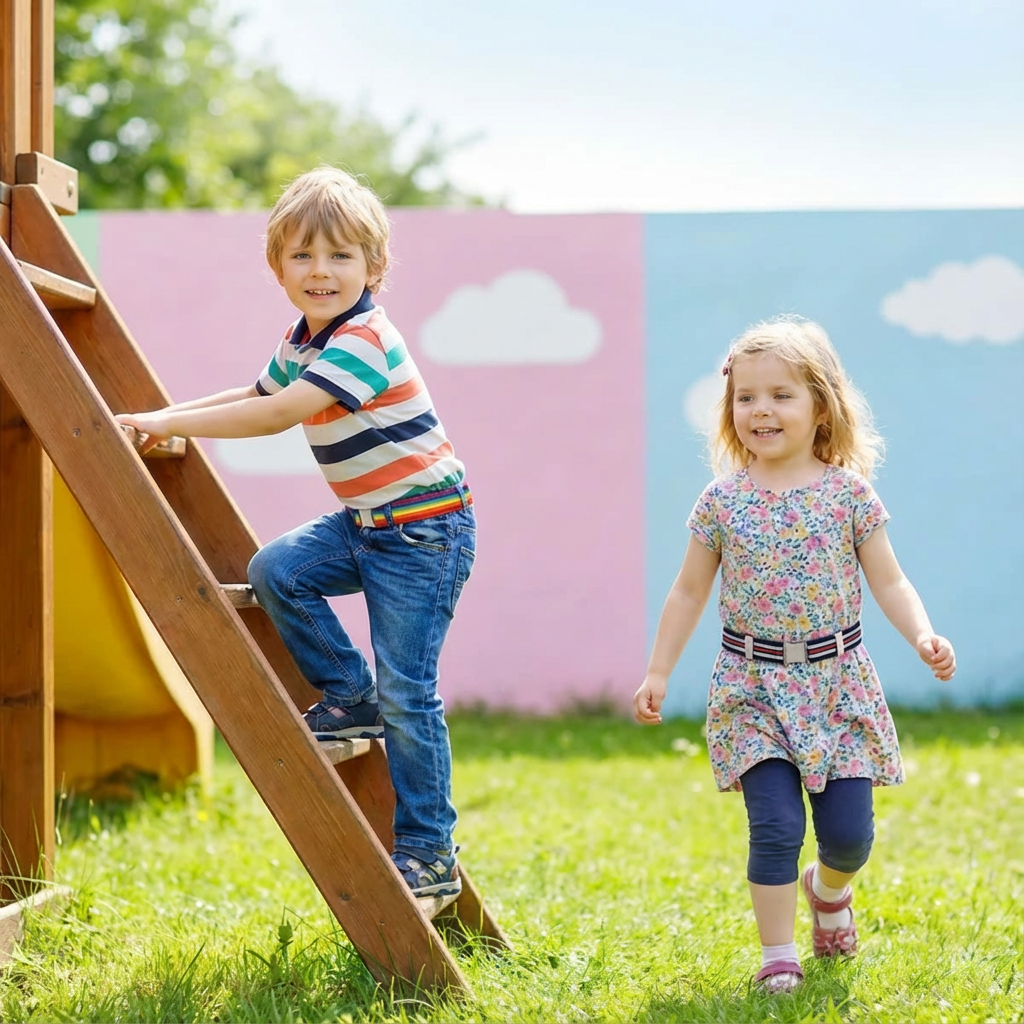 Angenehme Elastische Kinder Gürtel - Passend für jedes Alter