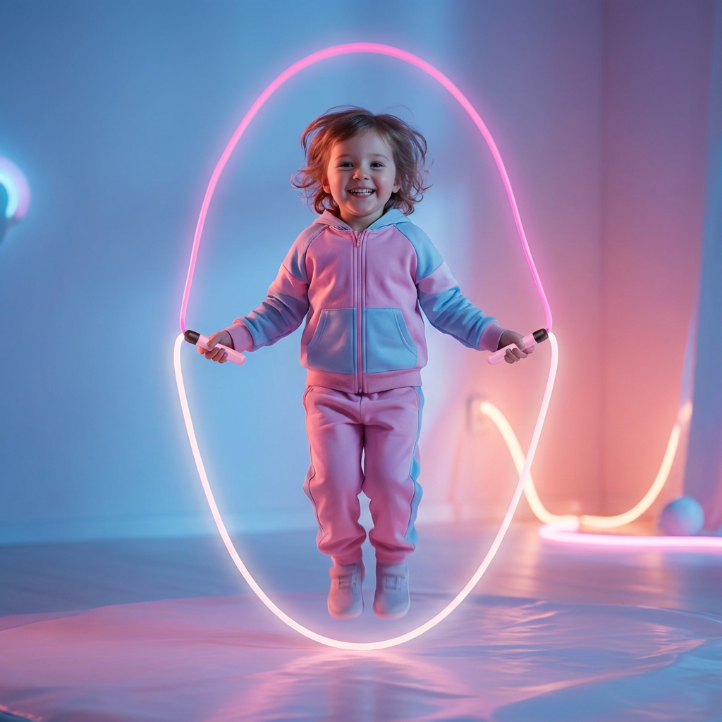 Leuchtendes Springseil