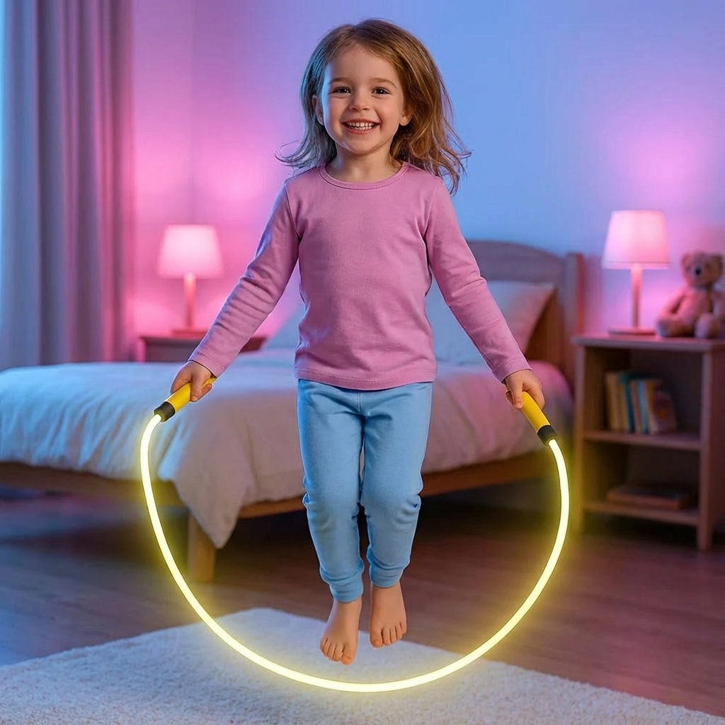 Leuchtendes Springseil