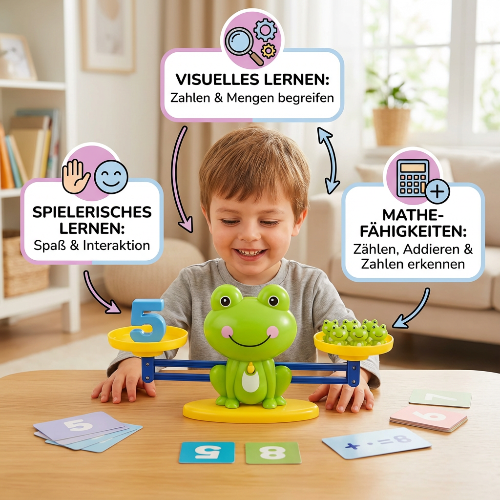 Pädagogische Frosch Waage Kinder Spielzeug - Mathematik leicht gemacht!