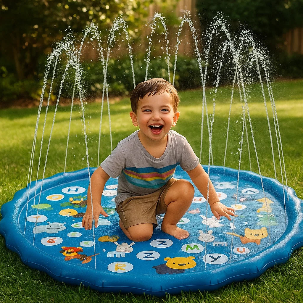 Kinder Pool mit Wasserfontänen