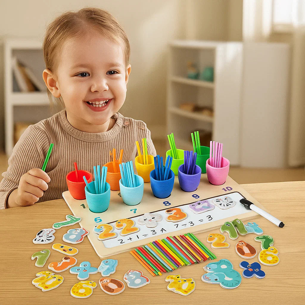 Mathematisches Zahlen und Farben Lern Set für Kinder
