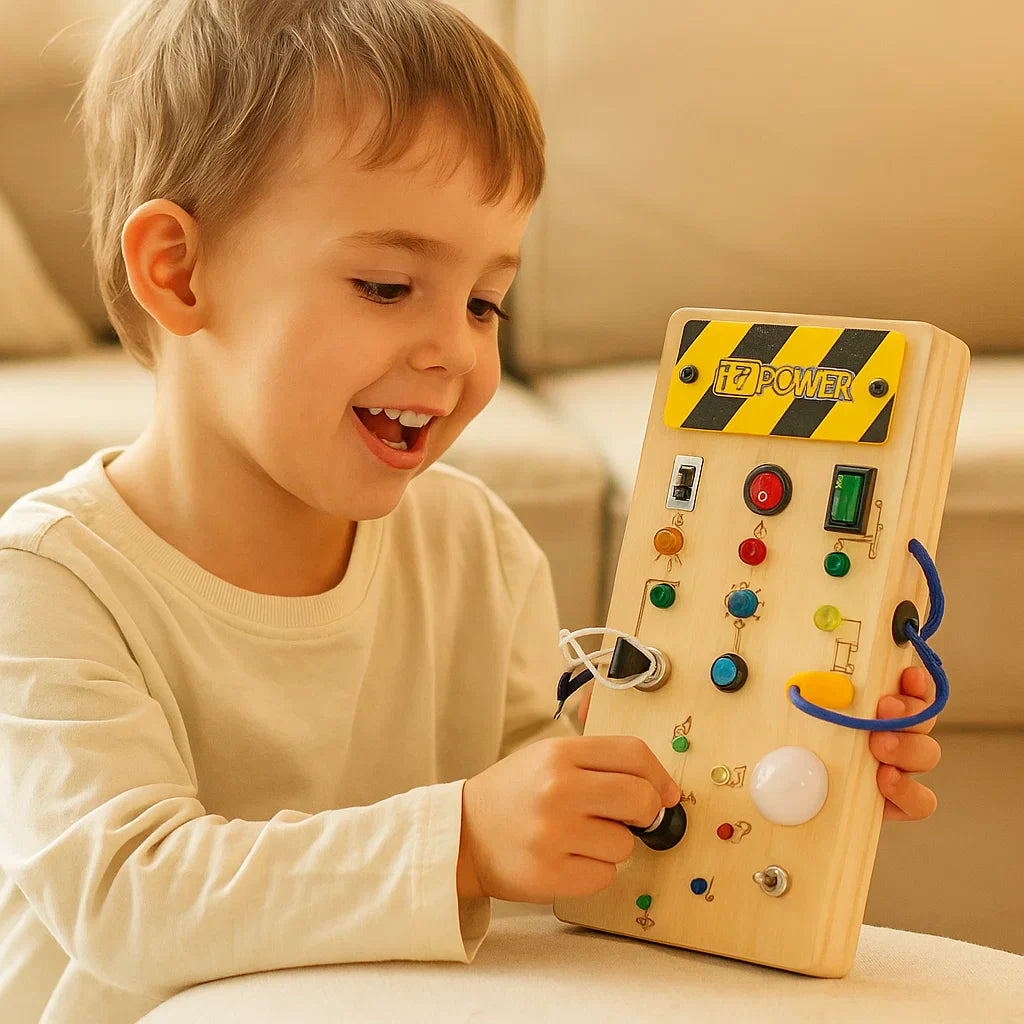 Montessori Beschäftigungs Tafel aus Holz