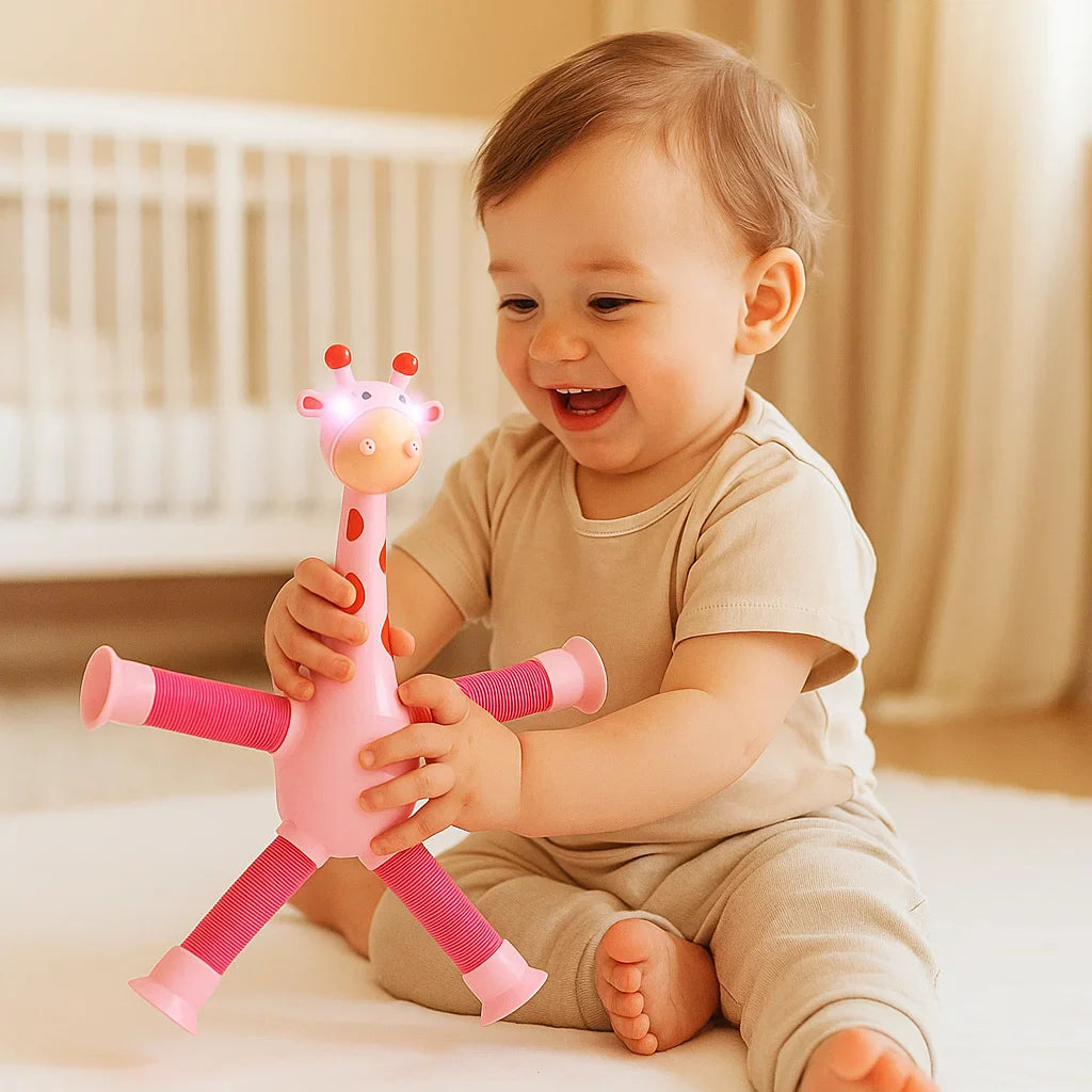 Sensorische Saugnapf Giraffe Baby Spielzeug