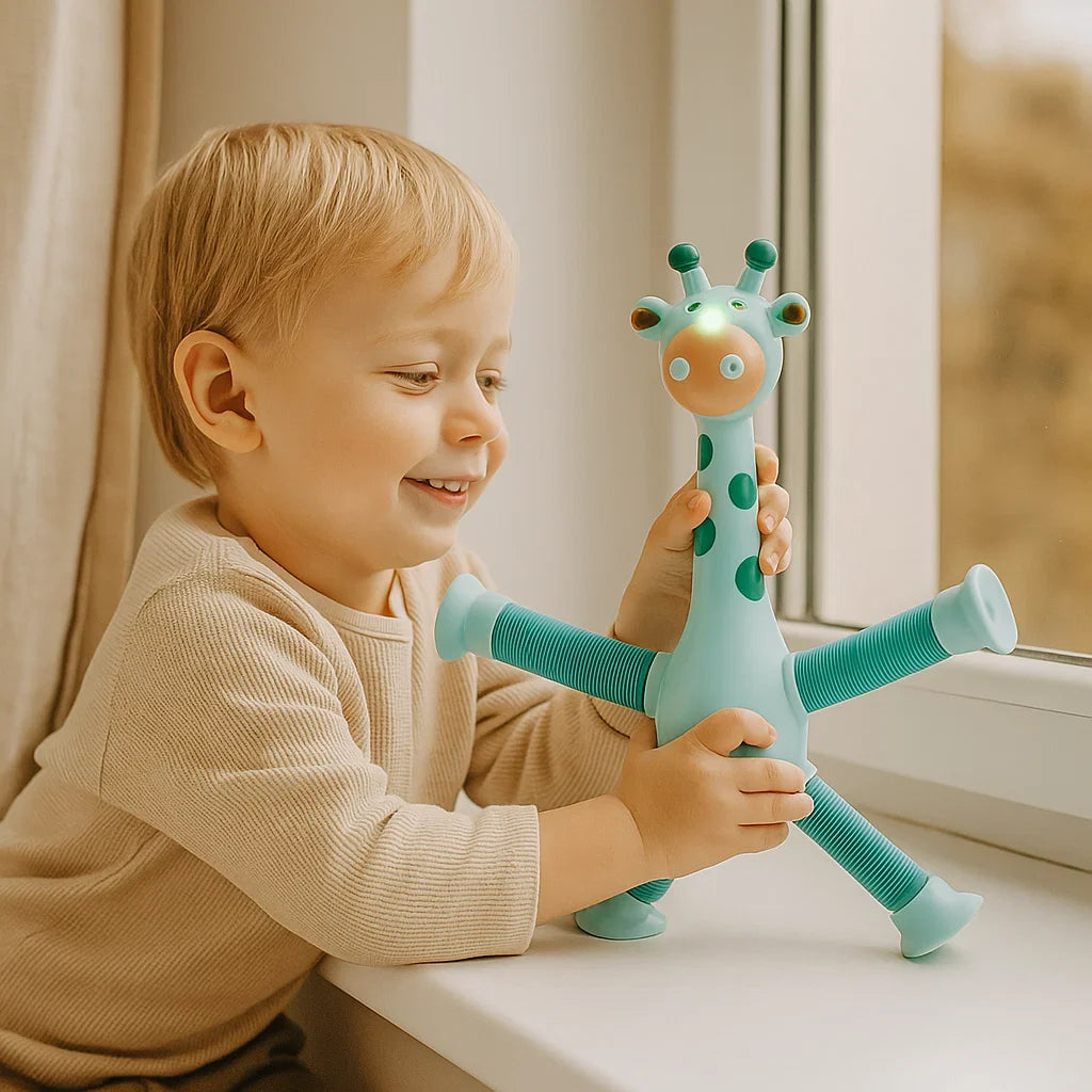 Sensorische Saugnapf Giraffe Baby Spielzeug