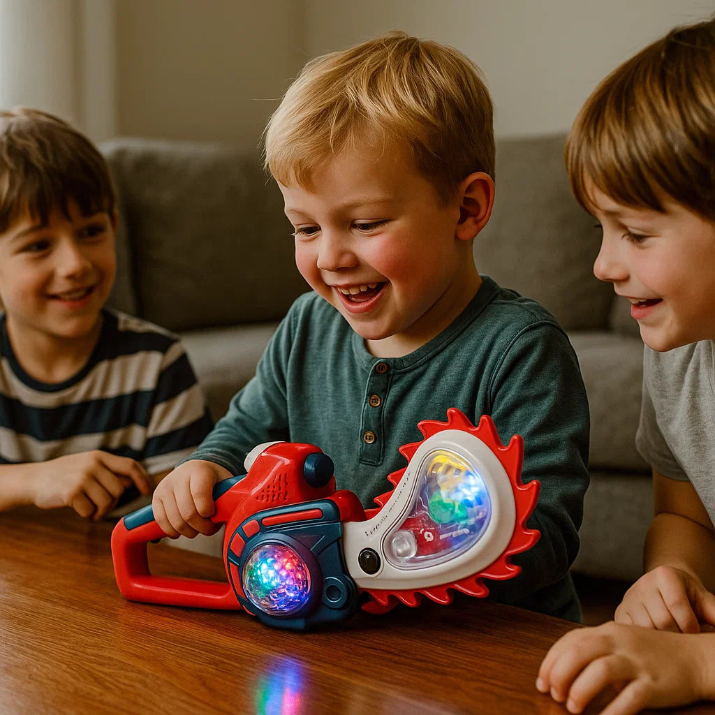 Leuchtende Musik Spiel Kettensäge für Kinder