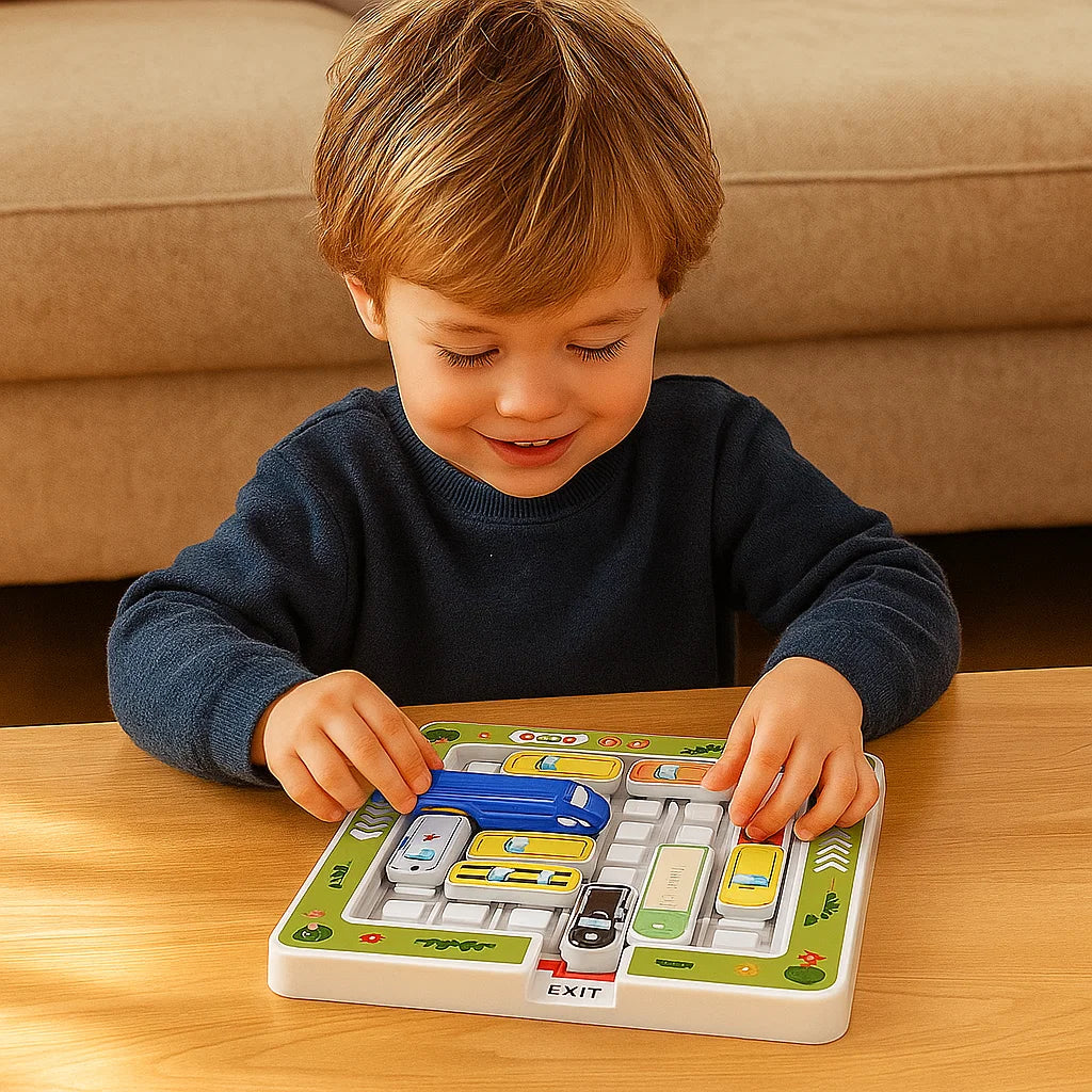 Logisches Denken - Auto Parkplatz Rätsel Spielzeug für Kinder