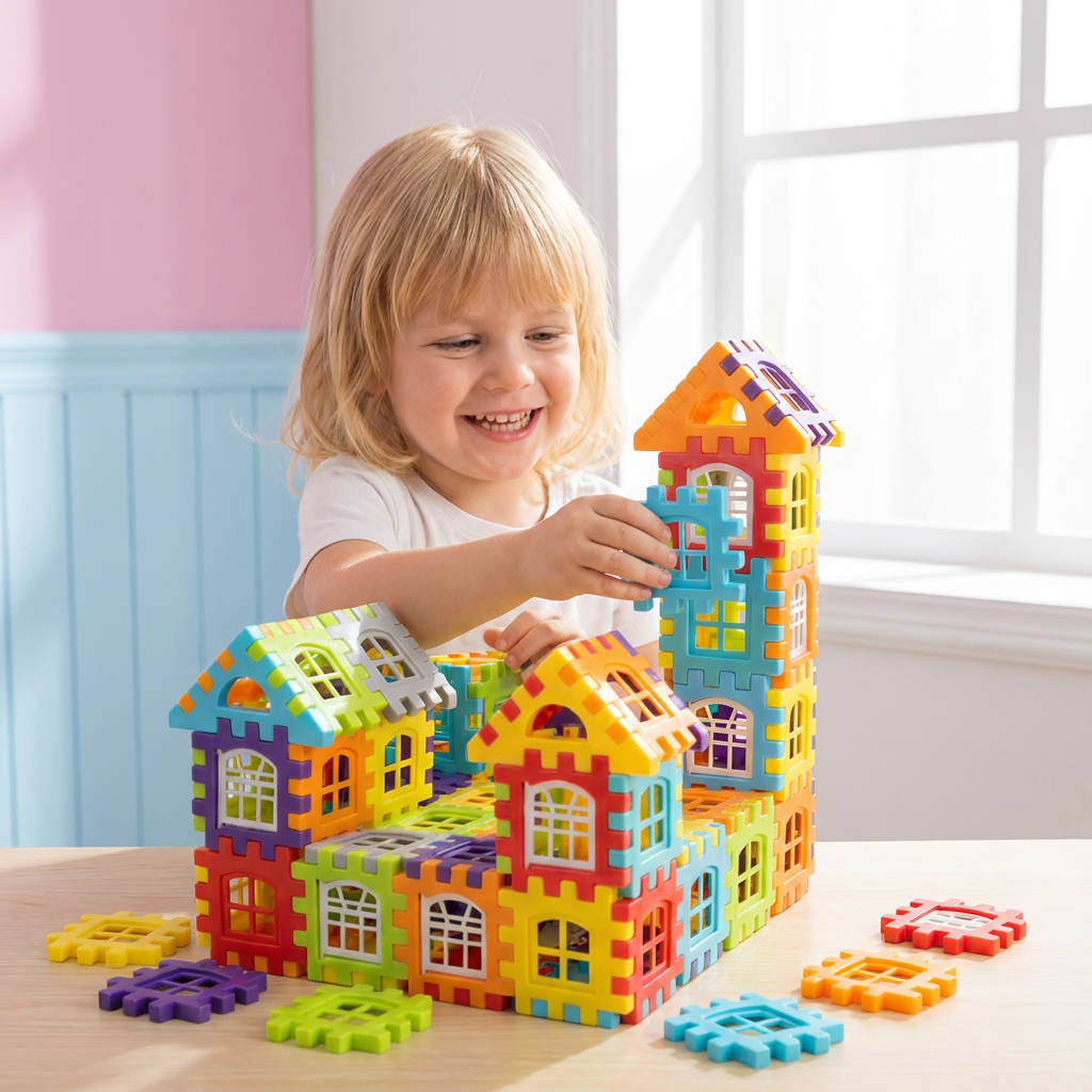 Montessori Fenster Bausteine für Kinder