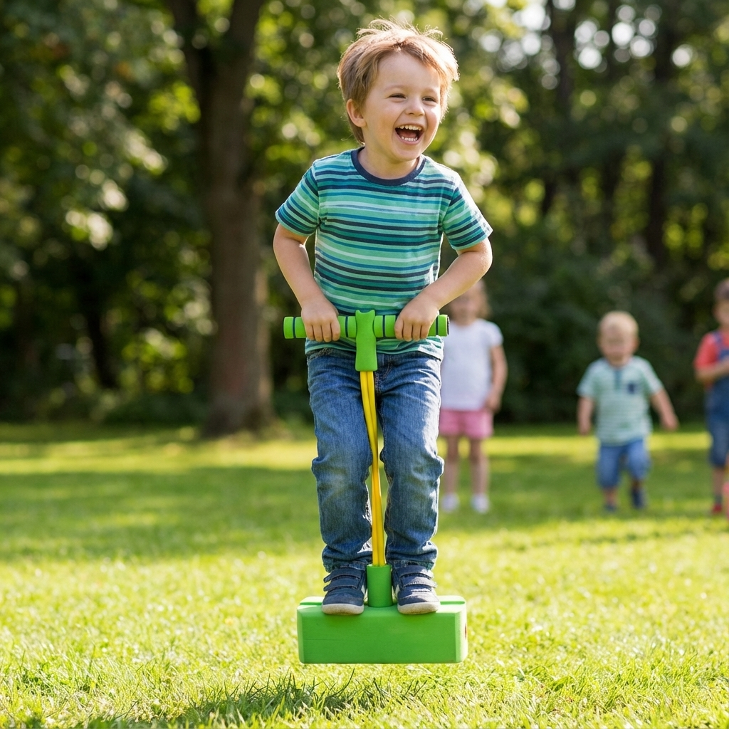 Kinder-Pogo-Hüpfer aus Schaumstoff – Hüpfspielzeug für drinnen & draußen