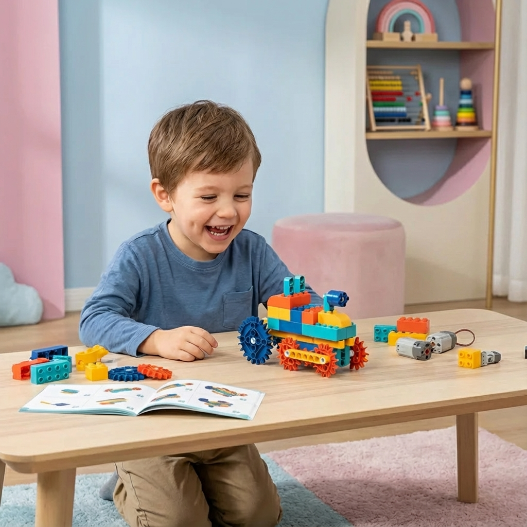 Wissenschaft und Bildungs Spielbausteine mit Motor