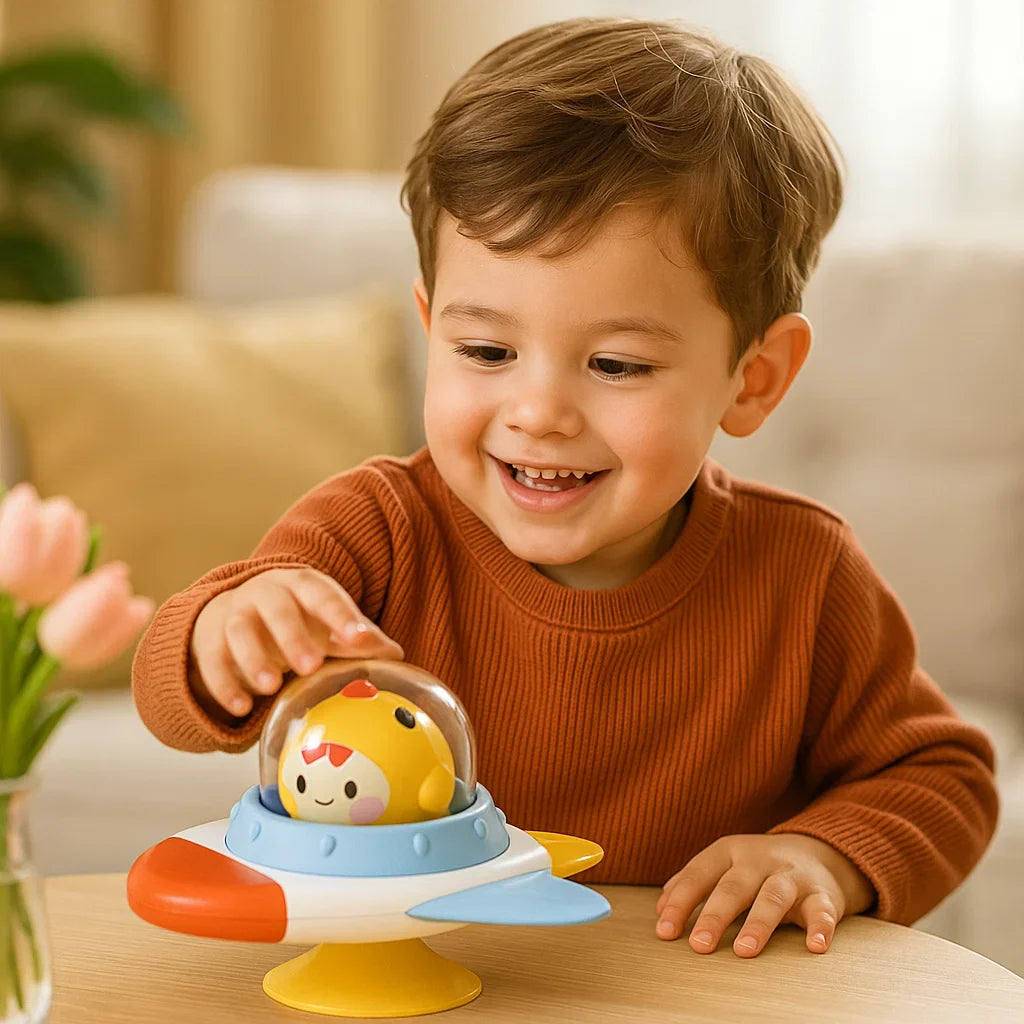 Montessori Saugnapf Spinner – Rotierendes Lernspielzeug