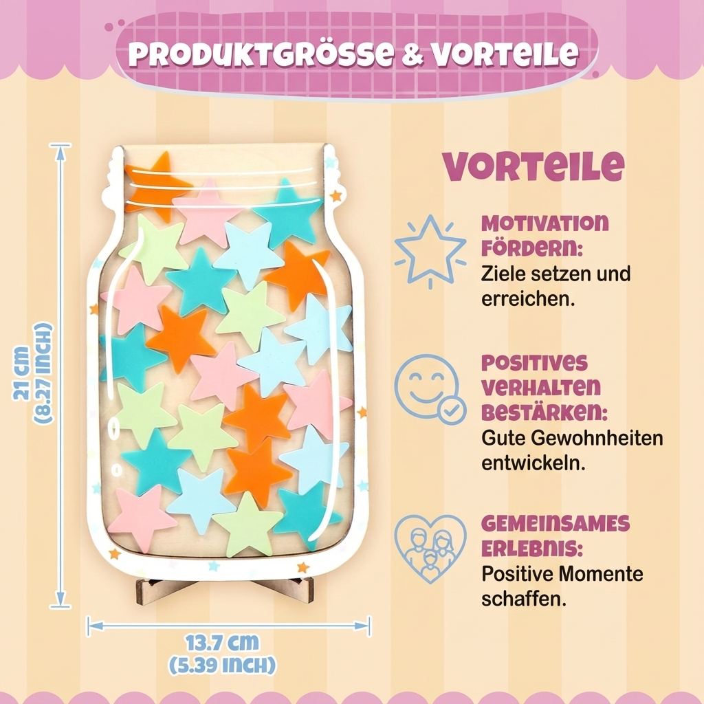 Belohnungs- & Motivationsglas System für Kinder