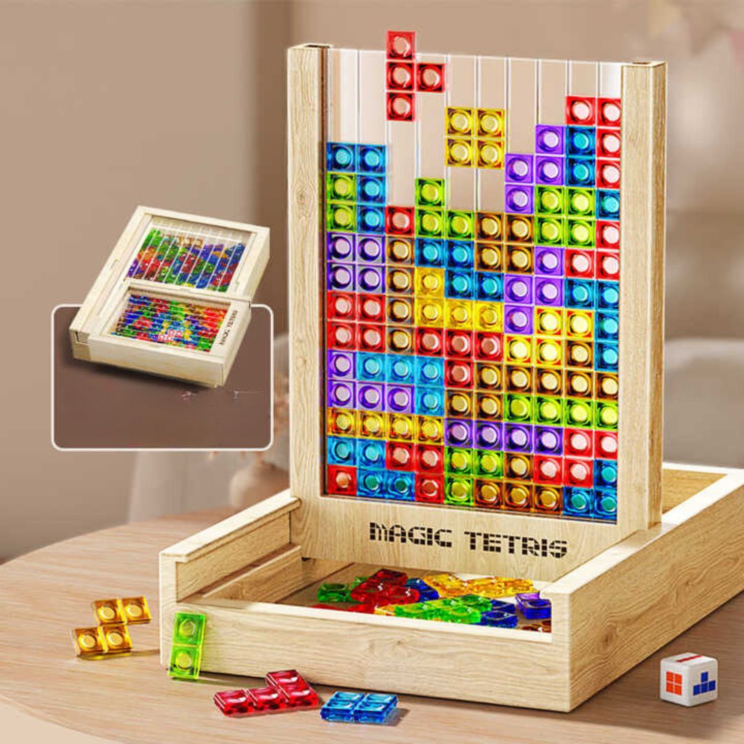 Magisches Tetris Spiel aus Holz (Standard Modell)