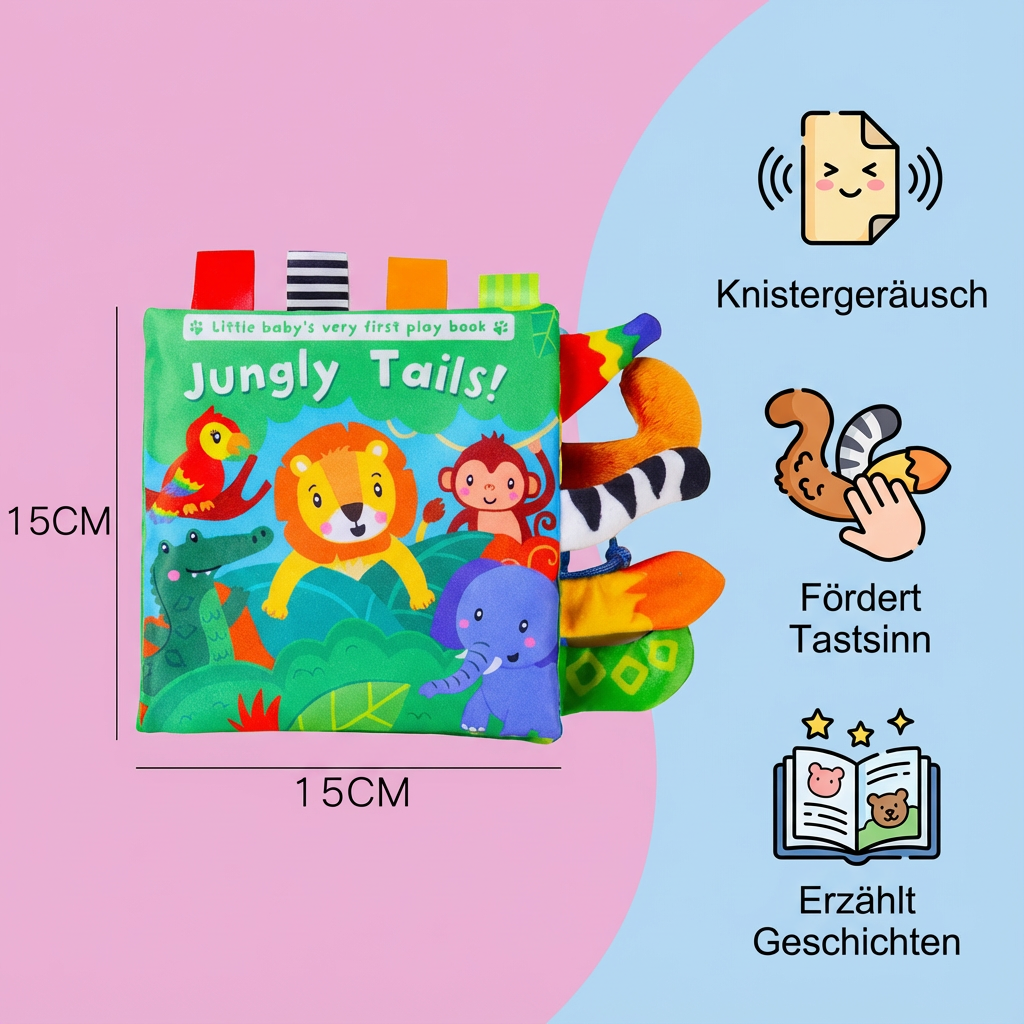 Sensorisches Knister Geschichten Buch für Kleinkinder