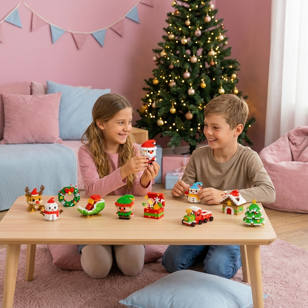Kreative Baustein Weihnachtsfiguren - Spaß für die ganze Familie