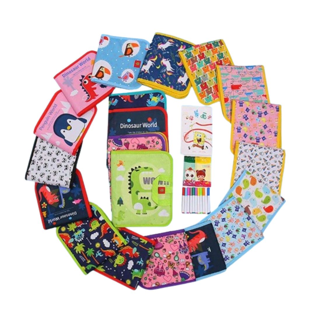 Wiederverwendbares Malbuch für Kinder