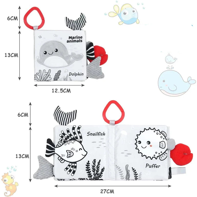 Sensorisches Plüschtier Spielbuch für Kinder