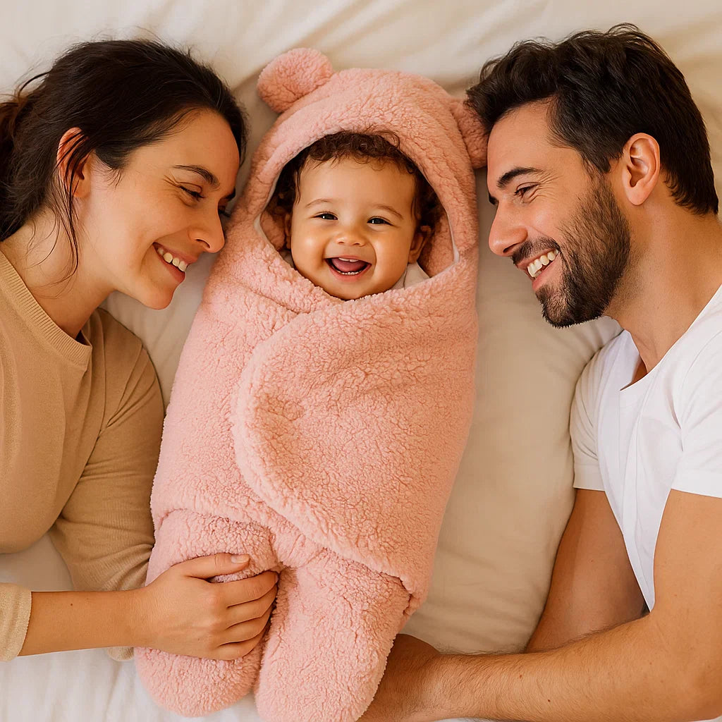 Baby Decke und Schlafanzug im Bärendesign