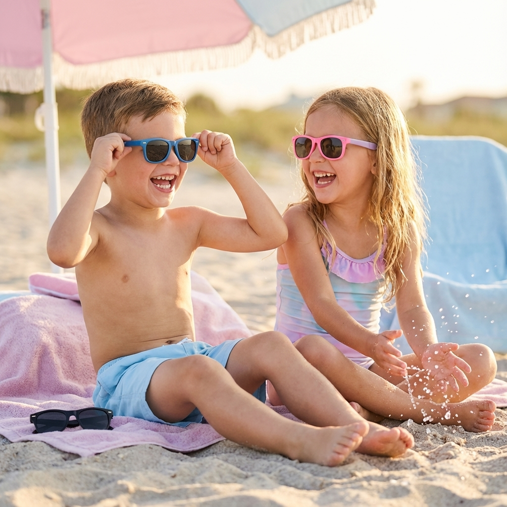 Kinder Flex Sonnenbrille mit Flexiblem und robustem Rahmen