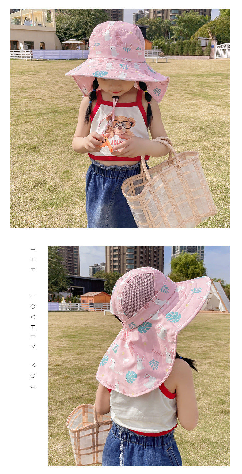 Kinder Sonnenhut mit UPF 50+ - Verstellbare Kinnbänder und Breite Krempe