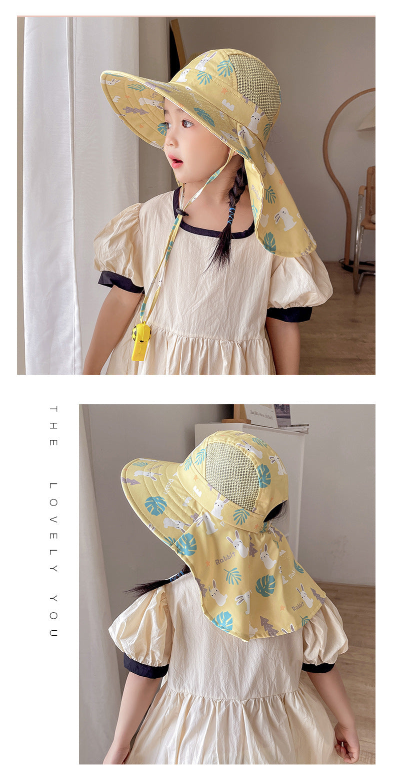 Kinder Sonnenhut mit UPF 50+ - Verstellbare Kinnbänder und Breite Krempe