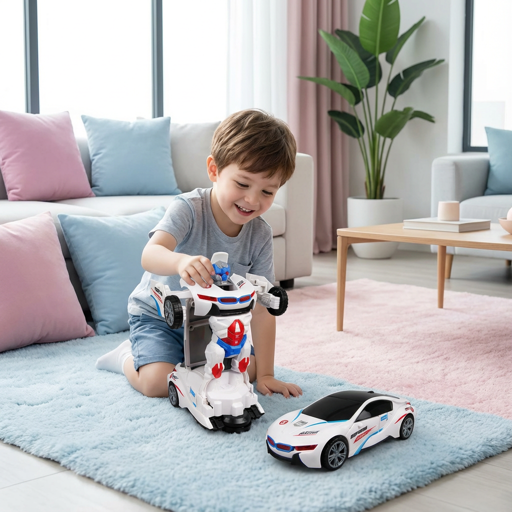 Transformierbares Rennwagen-Spielzeug