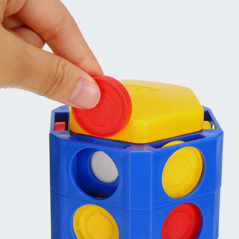 Drehbares 3D-Vier-Gewinnt Spiel für Kinder und Familie