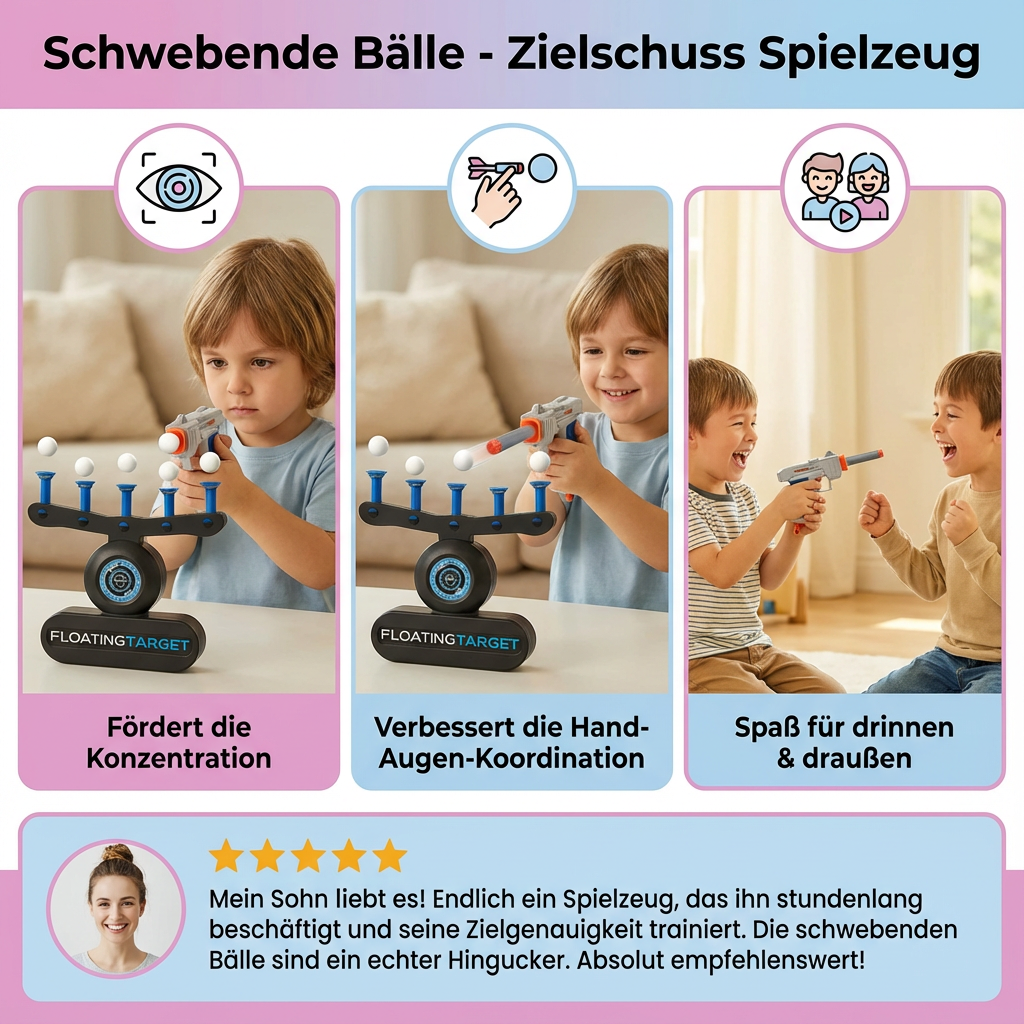Schwebende Bälle - Zielschuss Spielzeug