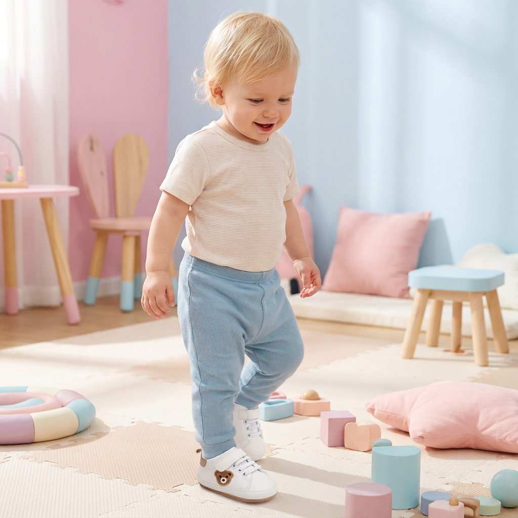 Kleinkind Schuhe im niedlichen Bärendesign