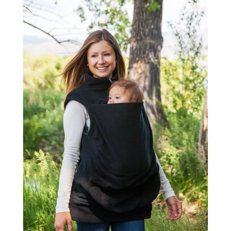 Babytrage Jacke aus Fleece – Kuschelige Tragejacke für Mama und Baby