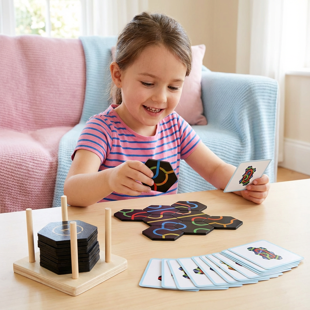 PfadPuzzle - Pädagogisches Weg Finder Lern- und Familien Spiel