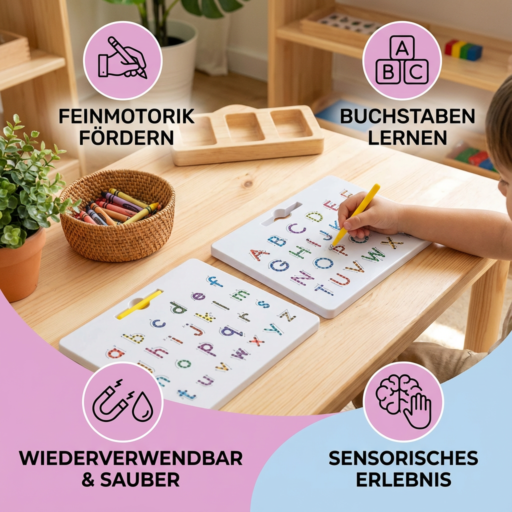 Pädagogisches Magnetkugel Schreiben Lernbrett