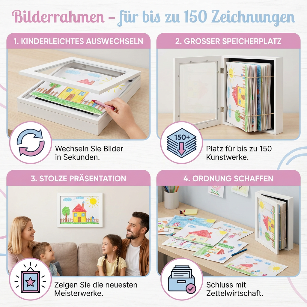 Bilderrahmen - für bis zu 150 Zeichnungen