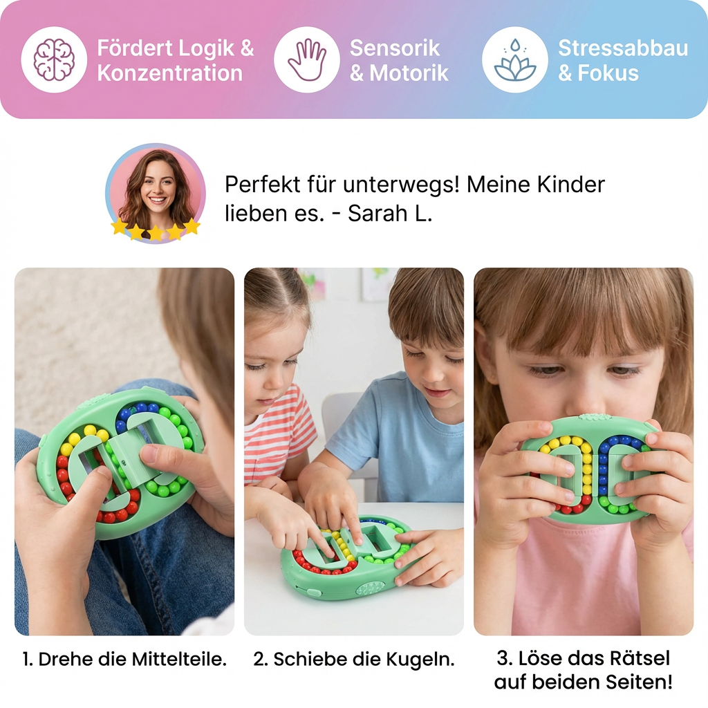 Zweiseitiges Farbkugel Logik Spiel