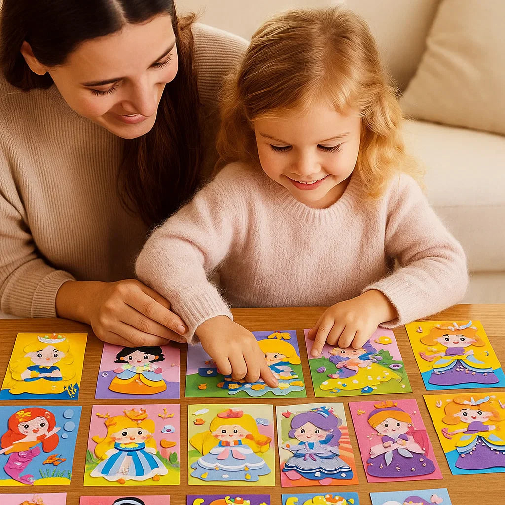 Kreatives Sticker Bastel Set für Kinder