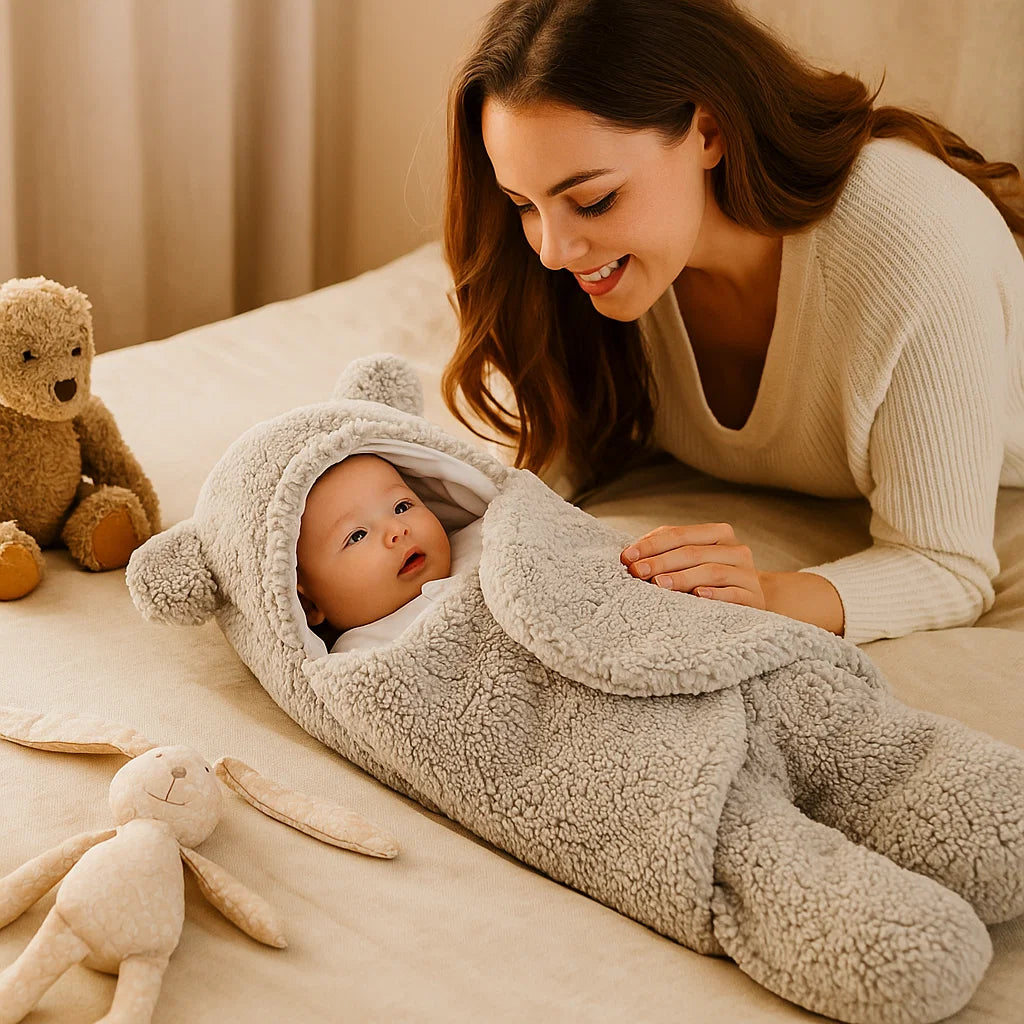 Baby Decke und Schlafanzug im Bärendesign