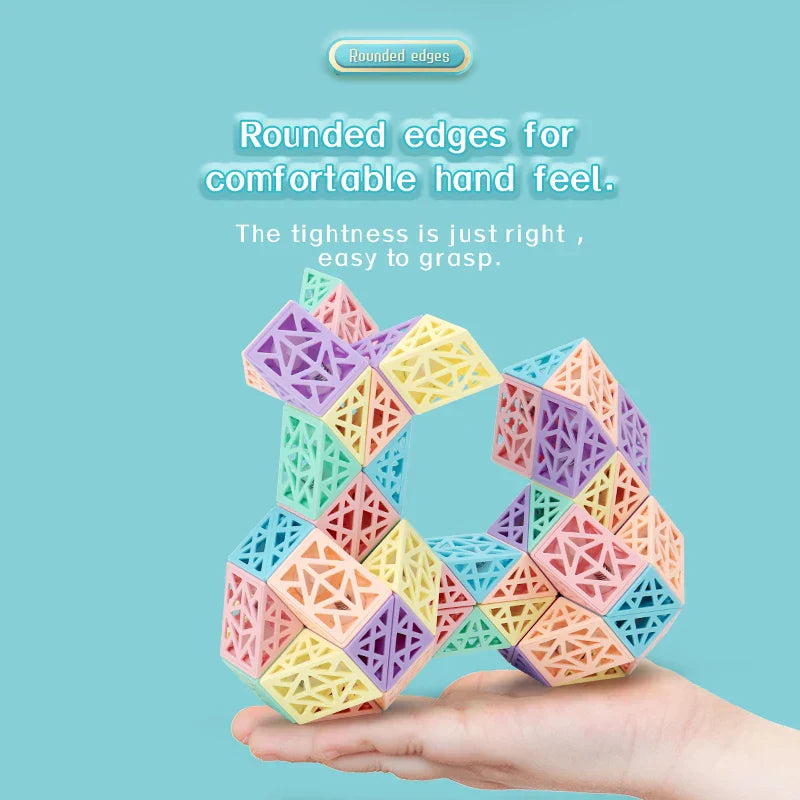 Hollowout Magic Ruler – Kreatives Baustein-Set zum Bauen, Drehen & Erforschen