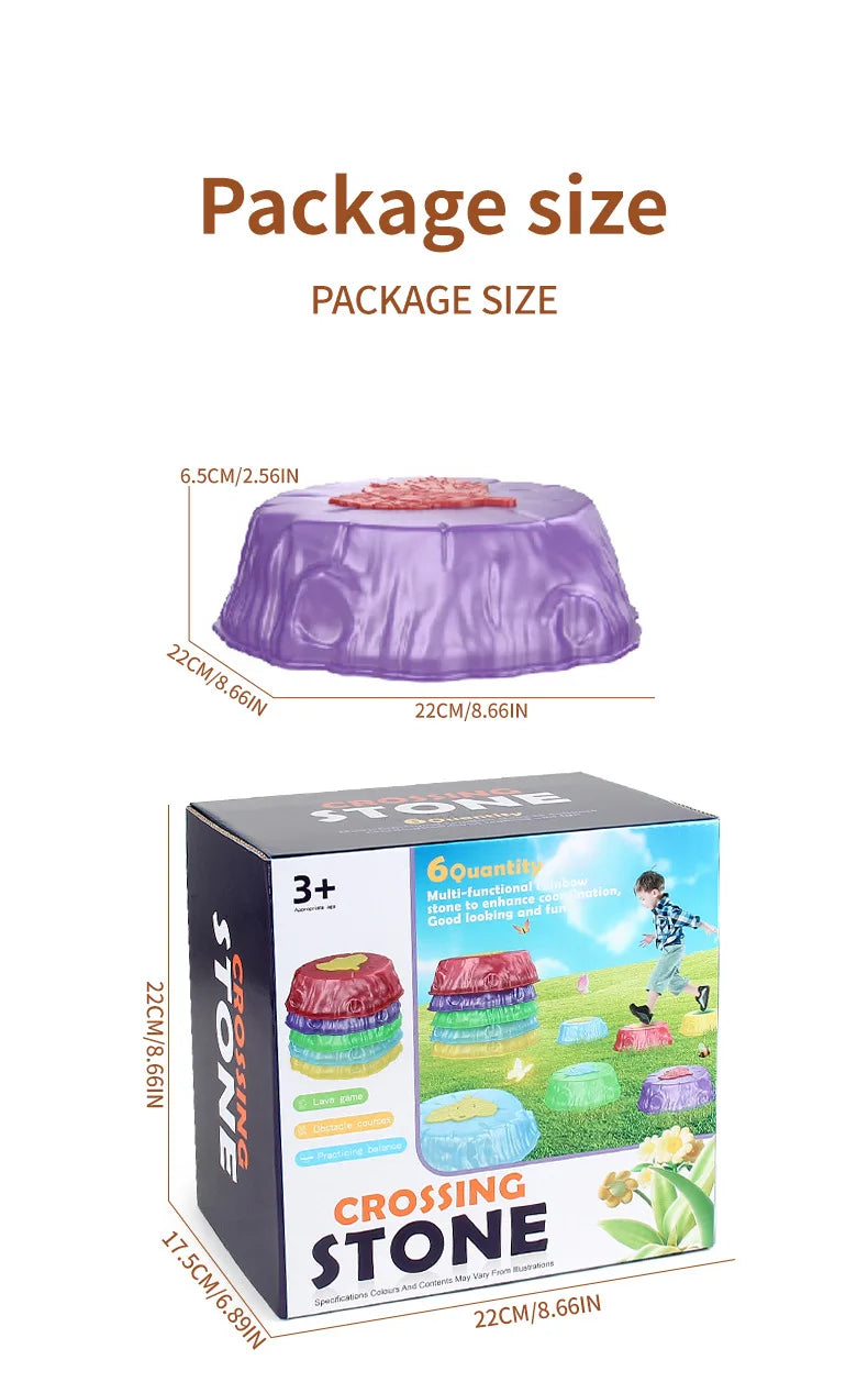 Springen & Balancieren - Leuchtende Balance-Steine für Kinder