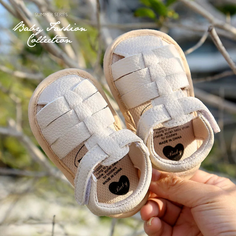 Soft Fit – Kinder Sandalen mit Schleifen in Weiß, Rosa und Schwarz