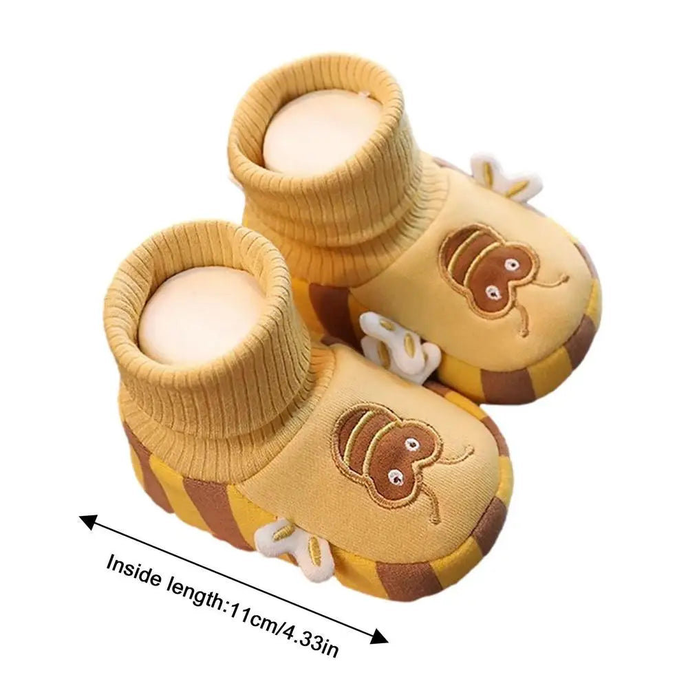 Rutschfeste Sohlen – Warme Kleinkind-Hausschuhe mit süßem Tierdesign