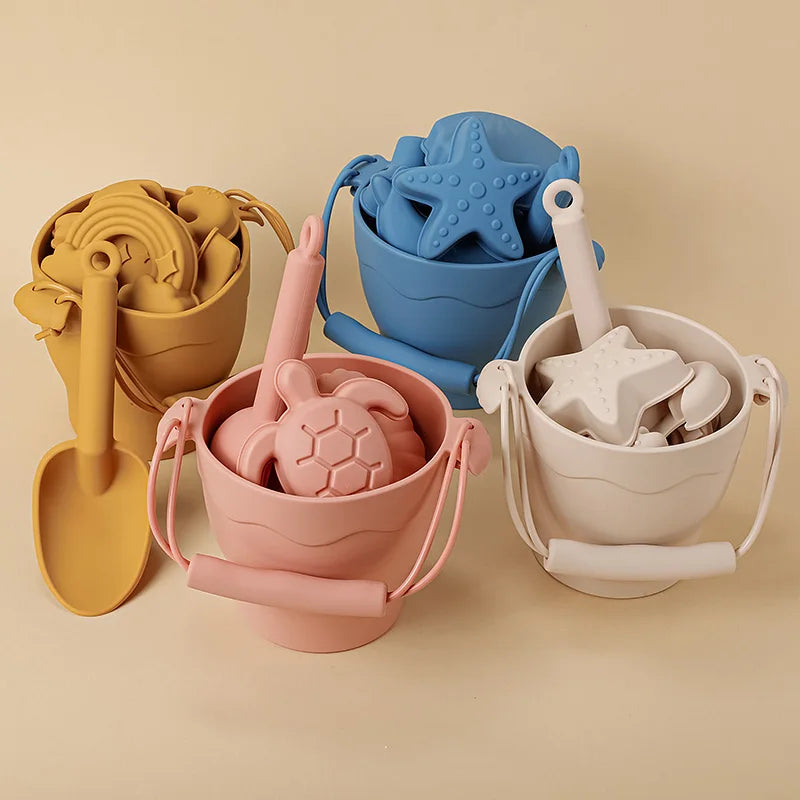 Strandeimer Sandspaß – Silikon Beach-Set