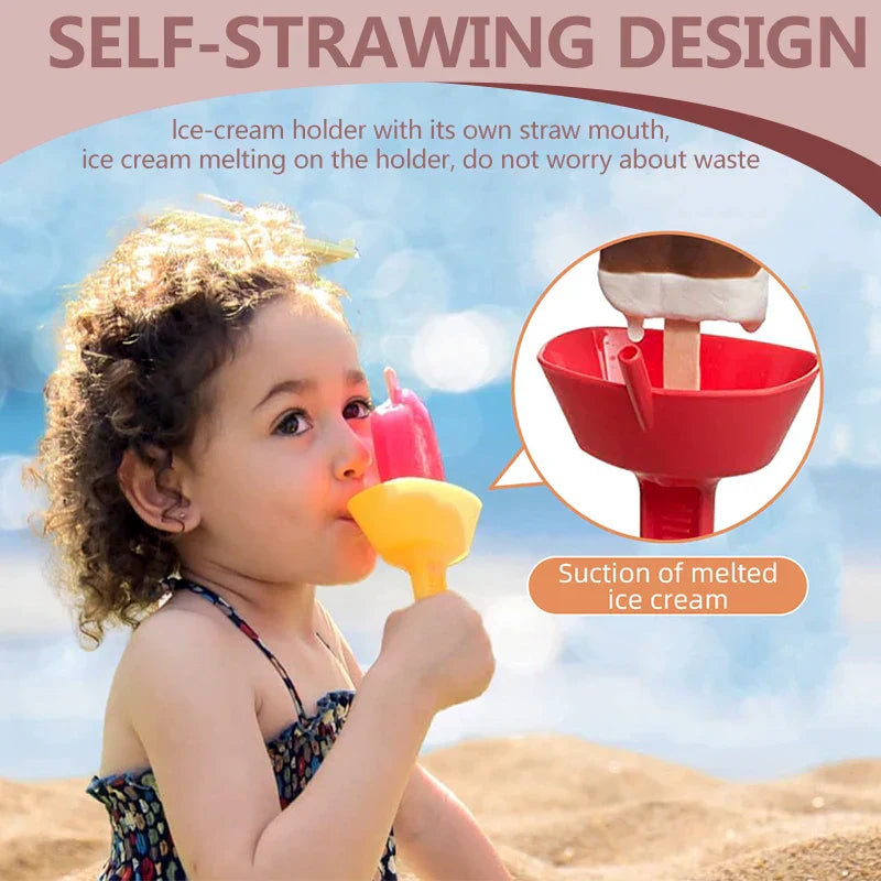 Tropfenfreier Genuss – Eishalter für Kinder mit Spritzschutz