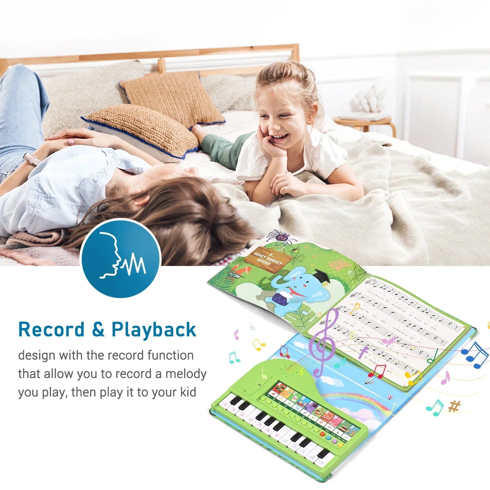 Magische Musik – Kinder-Klavierbuch mit Lichtern und Liedern