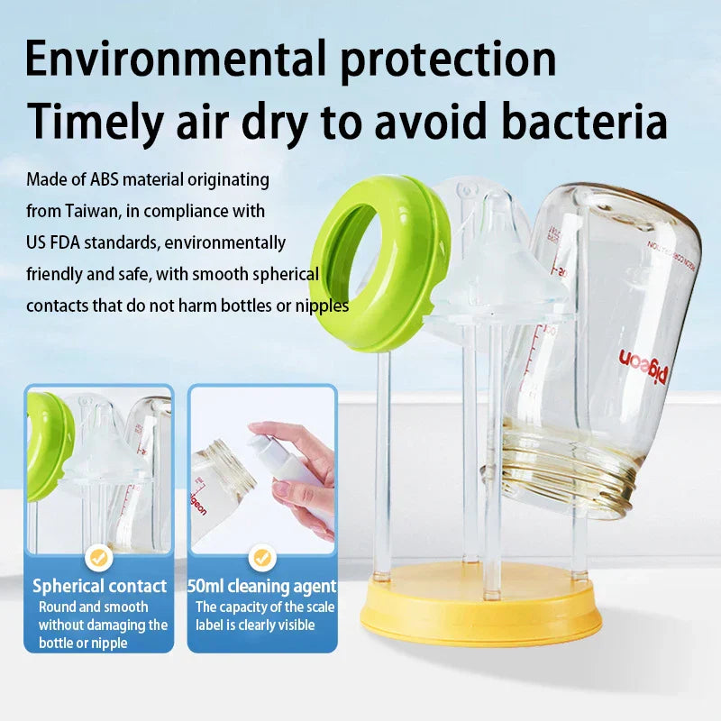 Babyflaschen-Reinigungsset – Praktische Bürste mit Zubehör für einfache Pflege unterwegs